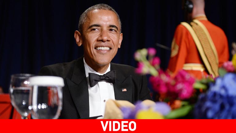 Ομπάμα: Ανάλαφρη ατμόσφαιρα και «καρφιά» στο δείπνο των ανταποκριτών του Λ. Οίκου